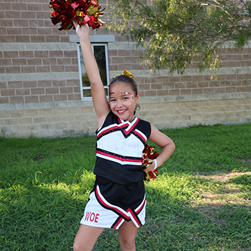 A cheerleader