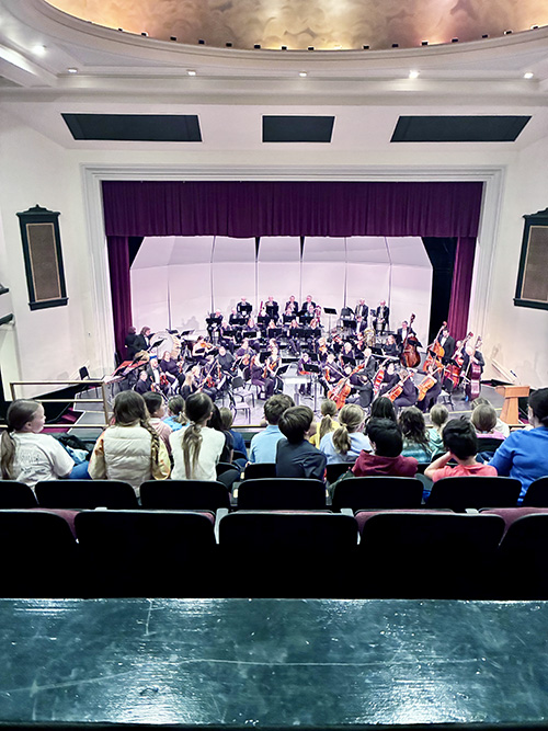 Students enjoying a trip to the Symphony