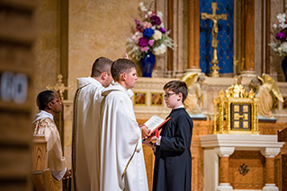 priests and deacons in church