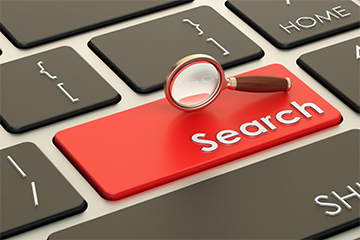 Search key on a keyboard