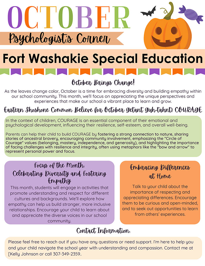 Special Education-2024 October Psychologists Corner