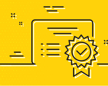 Certificate line drawing
