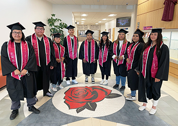 Group of happy graduates