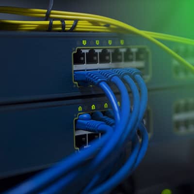 The back of a router