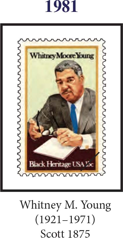 Whitney M Young Stamp