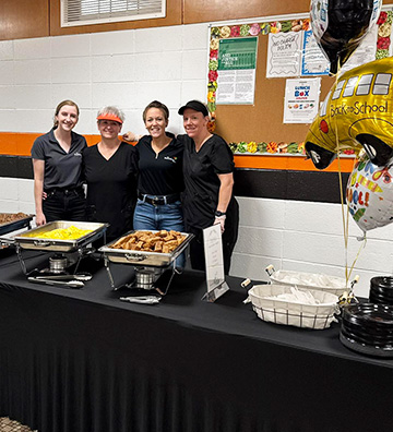 Food service team members being honored