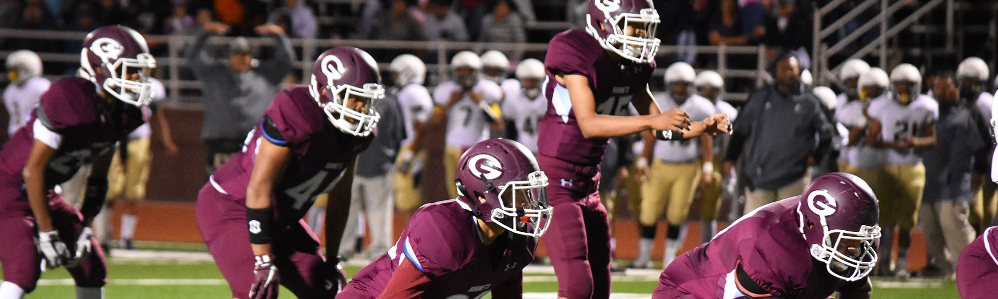 Football players on the field