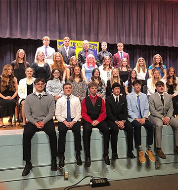 National Honor Society students