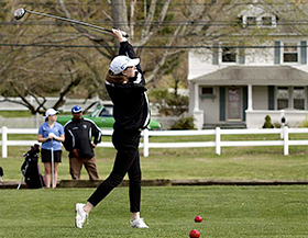 girl golfing