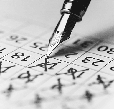 Oen marking off days past