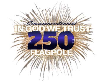 In god we trust flagpole