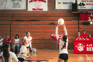 Girls volleyball game
