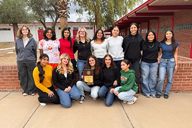 2025 Lady Raiders Volleyball Team-CAA Division I Desert Region Champion