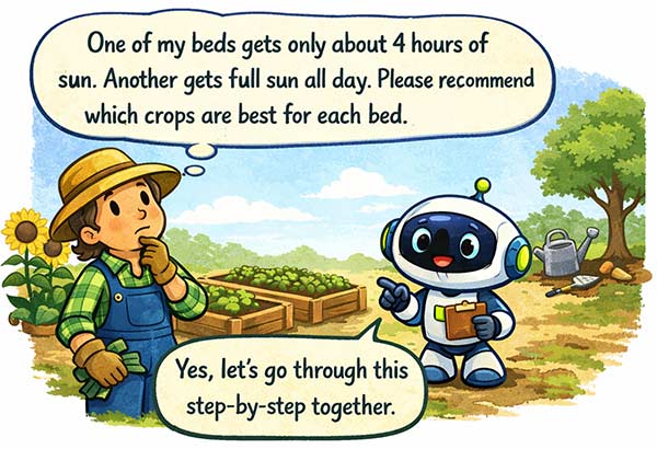 Use specific prompts to gather personalized guidelines.