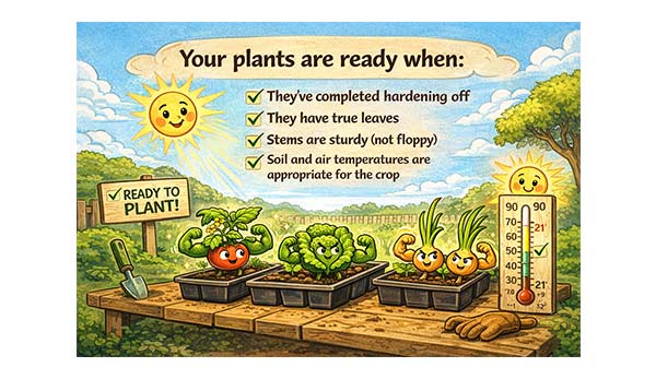 How to know when your plants are reading for transplanting