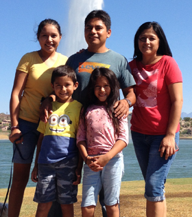 Armando Robles and his family
