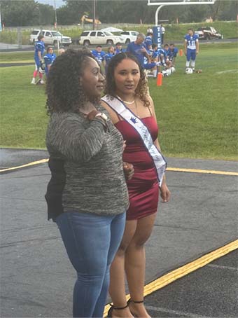 homecoming queen with sash