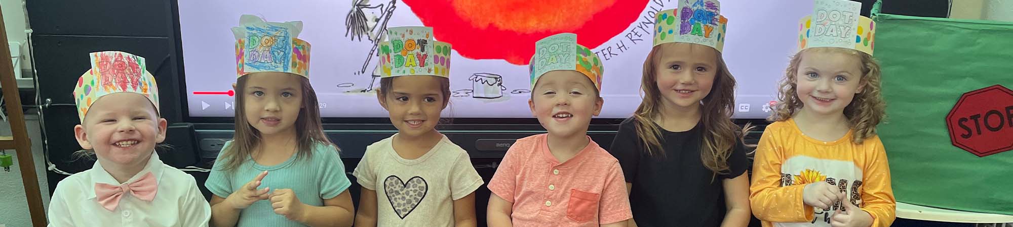 Students with hats on