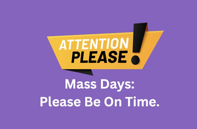 Mass Reminder