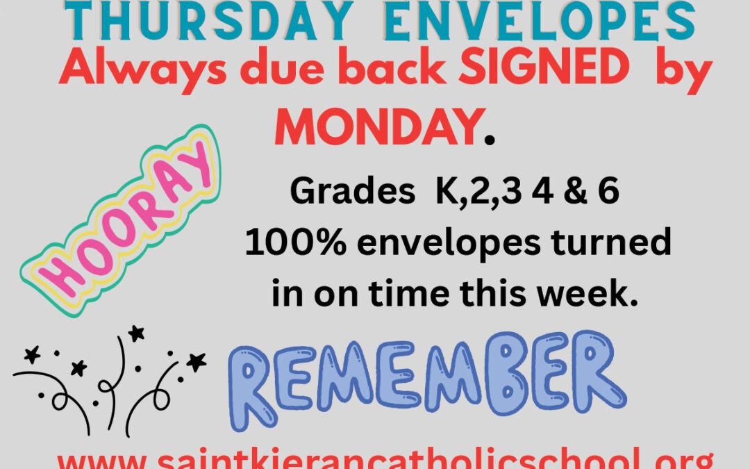 Thursday Envelope Reminder