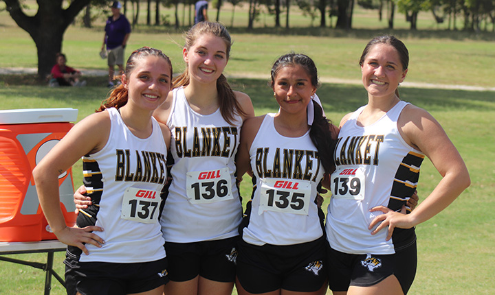 Girls cross country team members
