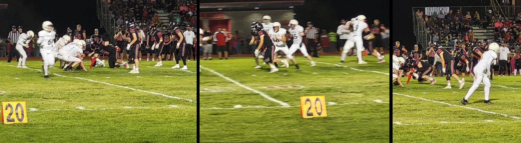 Photo collage of football games