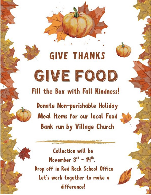 Give Thanks Give Food flyer
