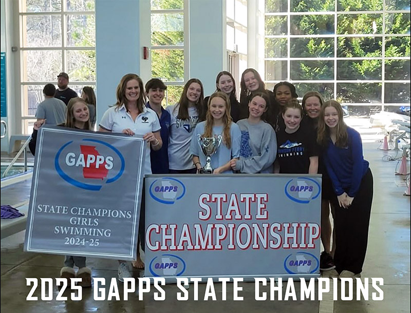 Girls Varsity Swim Team - 2025 GAPPS State Champions