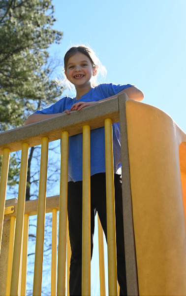 Boy laughing joyfully