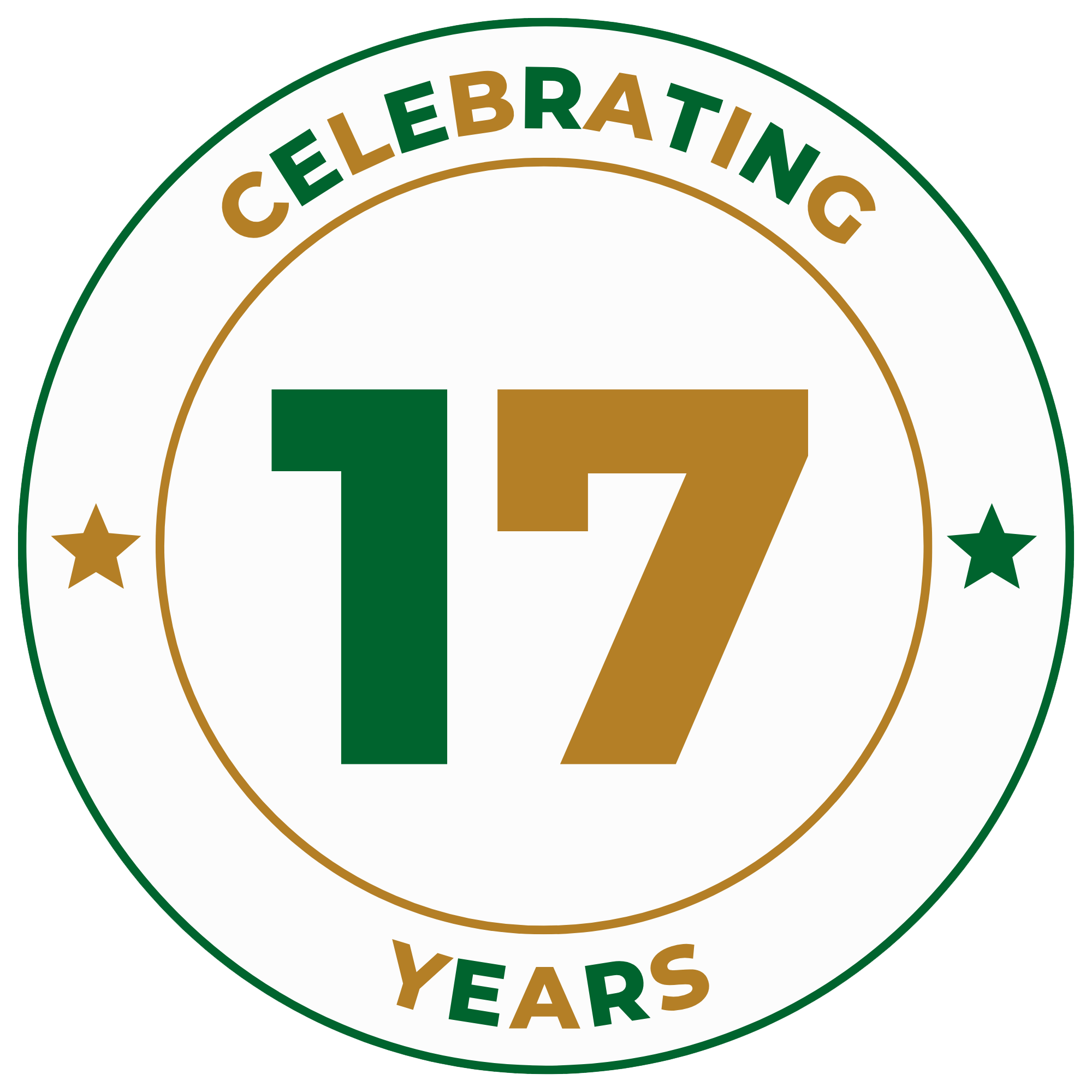 Celebrating 17 Years logo