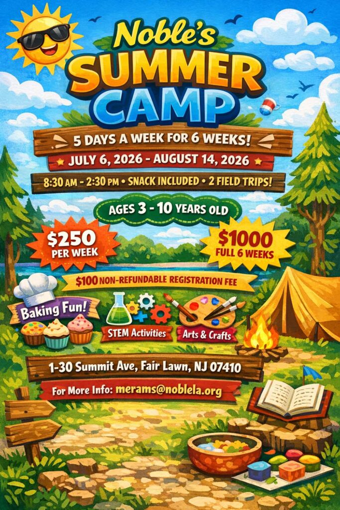 Noble's Summer Camp flyer
