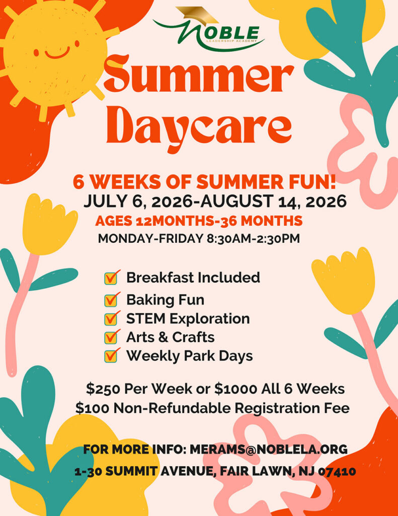 Noble Summer Daycare flyer