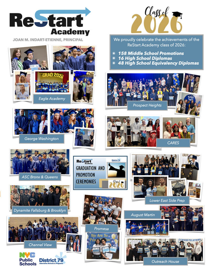 Restart Academy Class of 2026 collage