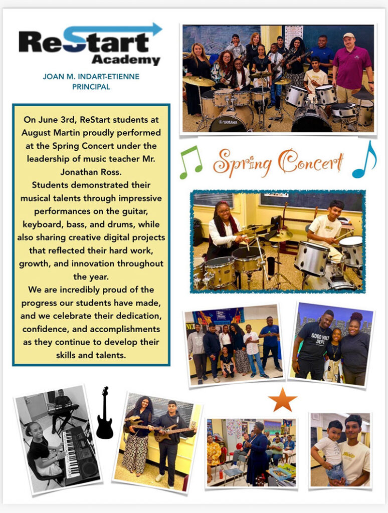 Restart Academy 2026 Spring Concert flyer