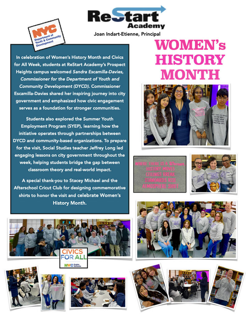 Women's History Month flyer