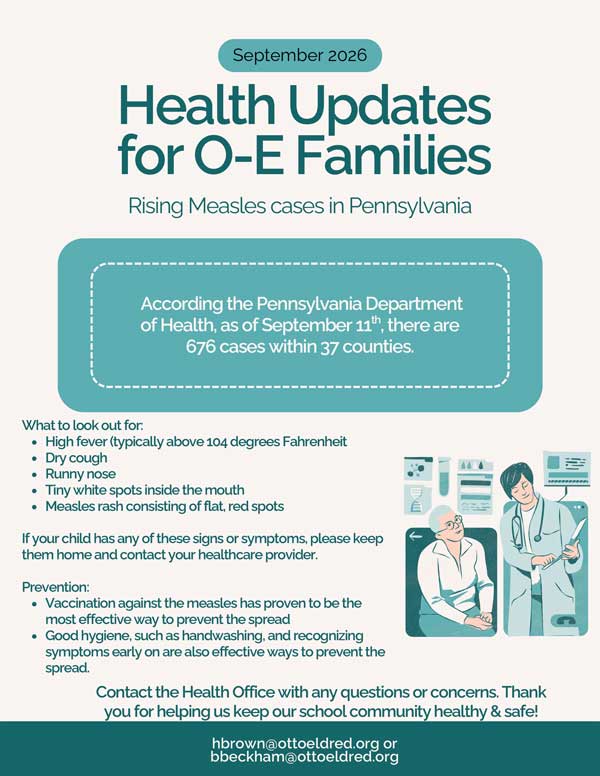 Health Update for Families flyer
