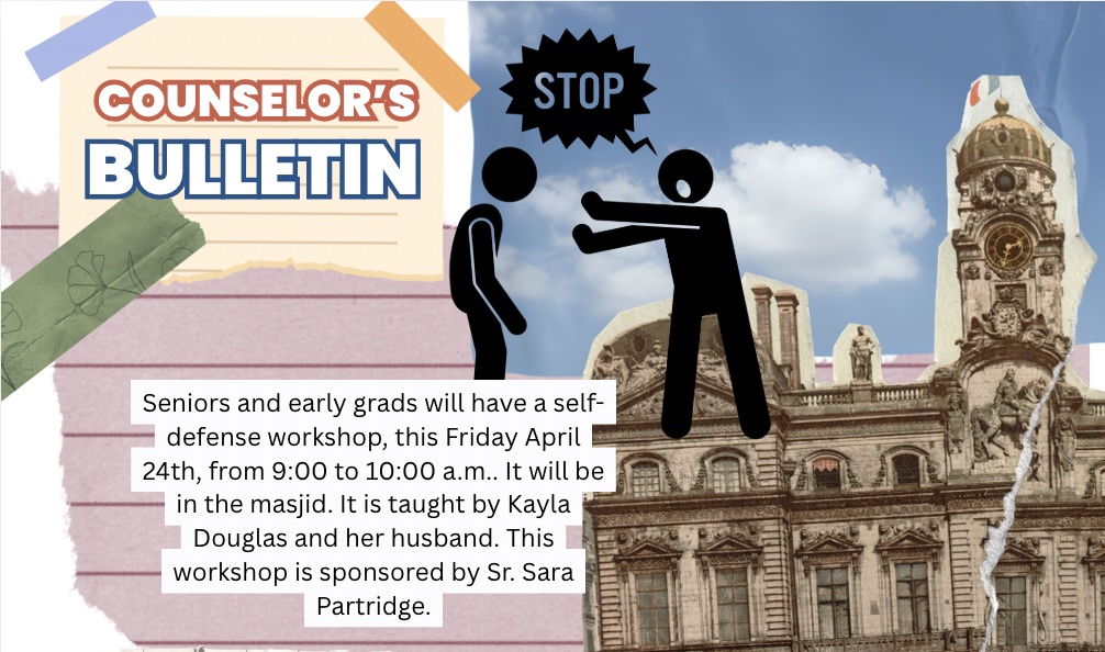 Self-defense workshop graphic