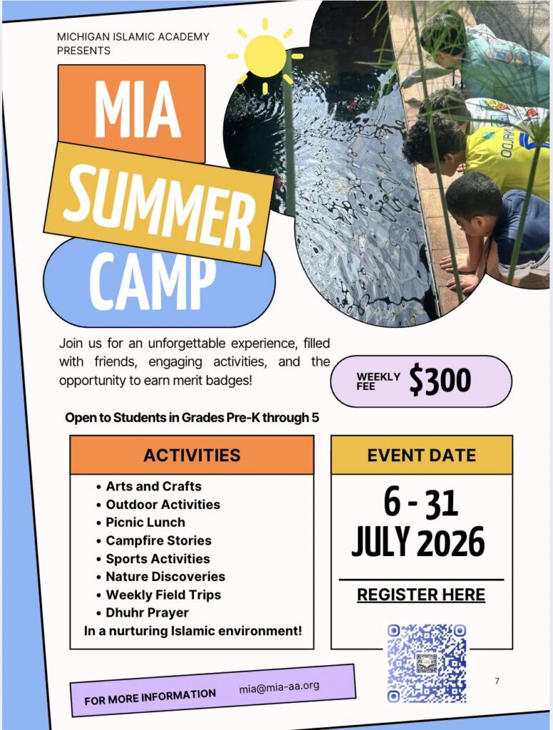 MIA Summer Camp flyer