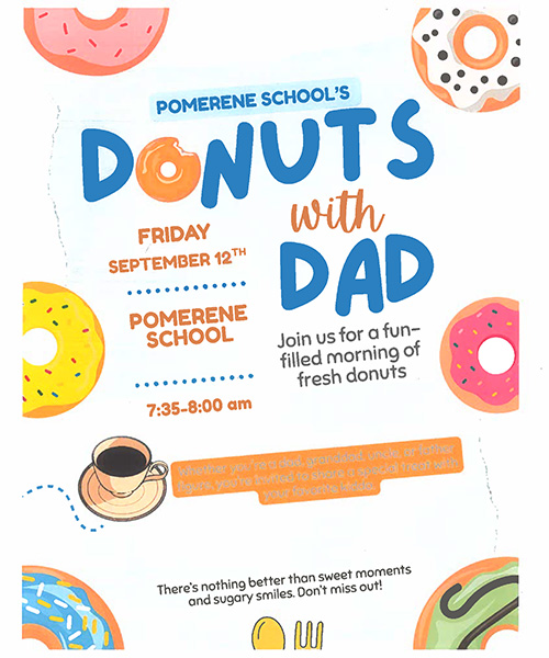 Donuts with dad flyer