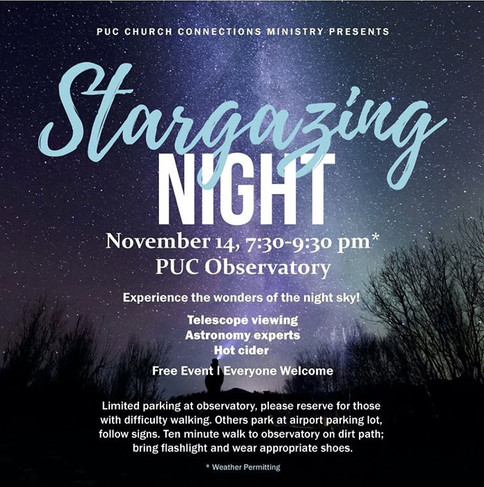 Stargazing Night flyer