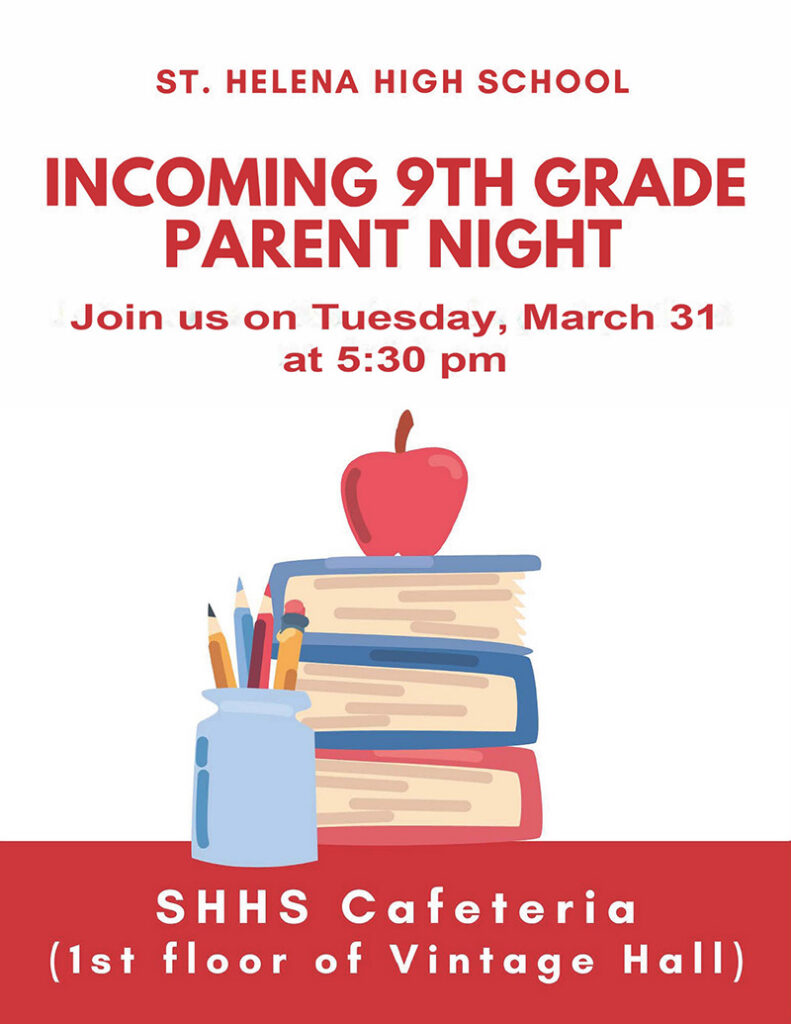 Incoming 9th Grade Parent Night Flyer - English