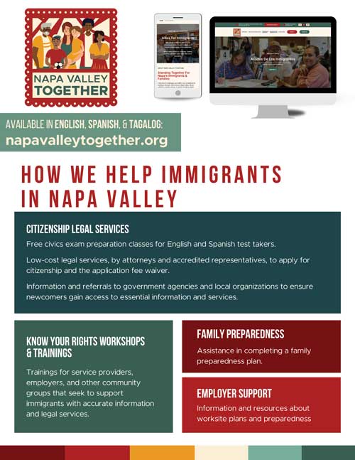 Napa Valley Together Flyer - English