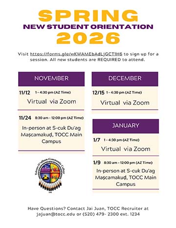 New Student Orientation Flyer
