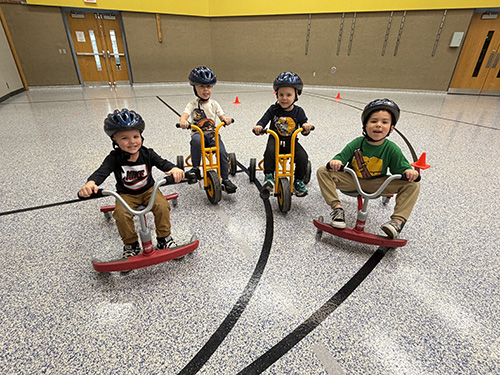 Pre–K Students Enjoy a Thrilling Thursday Bike Ride