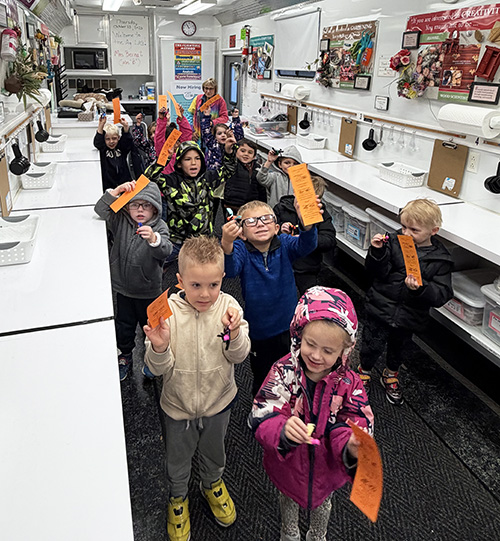 Pre-K enjoying the Mobile Ag Ed Science Lab