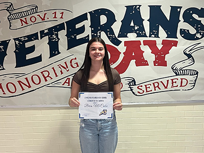 Bria McCabe - Student of the Month