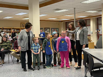 Mrs. Holmberg's class represented the Rams Roast