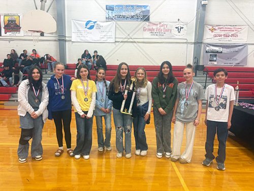 Group of students in the gym