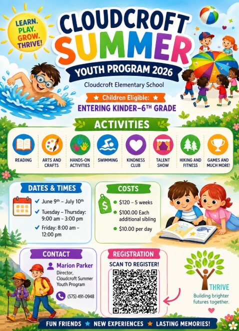 Cloudcroft Summer Youth Program 2026