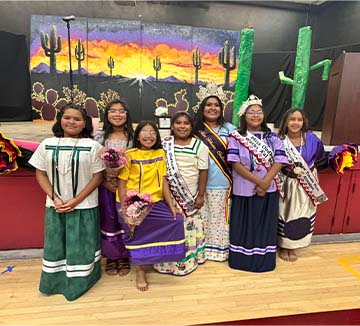 Students dressed to preform 